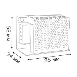 Блок питания для светодиодной ленты Black 30Вт 24В IP20 (драйвер) GAUSS 202002030