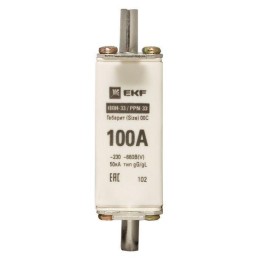 Вставка плавкая ППН-33 100/100А 50кА габарит 00С PROxima EKF fus-33/100