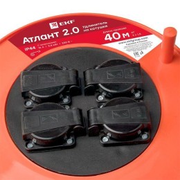 Удлинитель на катушке 4х40м с заземл. 16А IP44 Атлант 2.0 3.5кВт КГ 3х1.5 PROxima EKF UKA02-16-315R-