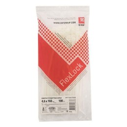 Хомут P6.6 4.6х160 FlexLock стандартный бел. (уп.100шт) PROxima EKF plc-fl-ctsw-4.6x160