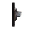 Розетка компьютерная СП STRONG MIELE RJ45 кат.6 антрацит Kranz KR-78-0724-5