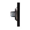 Розетка компьютерная СП STRONG MIELE RJ45 кат.6 антрацит Kranz KR-78-0724-5