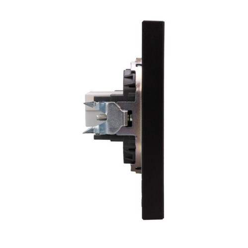 Розетка компьютерная СП STRONG MIELE RJ45 кат.6 антрацит Kranz KR-78-0724-5