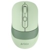 Мышь оптическая беспроводная Fstyler FB10C (2400dpi) BT/Radio USB (4but) зел. A4TECH 1583830