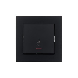 Переключатель проходной 1-кл. СП Vesna с индикацией механизм черн. бархат LEZARD 742-4288-114