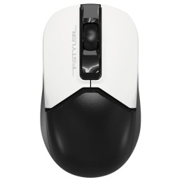 Мышь оптическая беспроводная Fstyler FB12 (1200dpi) BT/Radio USB (3but) бел./черн. A4TECH 1595332