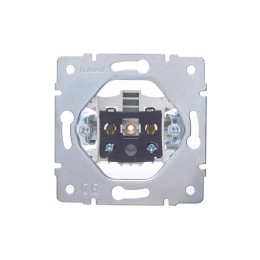 Розетка 1-м СП Vesna без заземл. ПБТ механизм бел. LEZARD 742-0288-121B