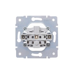 Розетка 1-м СП Vesna без заземл. ПБТ механизм бел. LEZARD 742-0288-121B