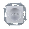 Розетка 1-м СП Simon 15 16А IP20 250В без заземл. винтов. клеммы механизм алюм. Simon 1591431-033
