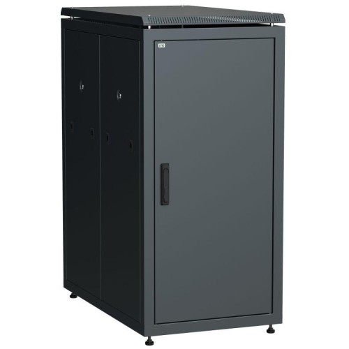 Шкаф сетевой 19дюйм LINEA N 28U 600х1000мм металлическая передняя дверь черн. ITK LN05-28U61-M