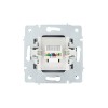 Розетка компьютерная 1-м СП Vesna механизм графит LEZARD 742-3488-140