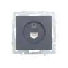 Розетка компьютерная 1-м СП Vesna механизм графит LEZARD 742-3488-139