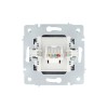 Розетка компьютерная 1-м СП Vesna механизм графит LEZARD 742-3488-139