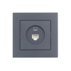 Розетка компьютерная 1-м СП Vesna механизм графит LEZARD 742-3488-139