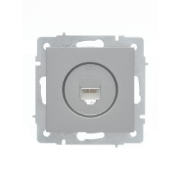 Розетка компьютерная 1-м СП Vesna механизм платина LEZARD 742-3588-140