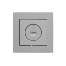 Розетка компьютерная 1-м СП Vesna механизм платина LEZARD 742-3588-140