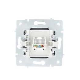 Розетка компьютерная 1-м СП Vesna механизм платина LEZARD 742-3588-139