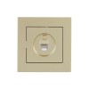 Розетка компьютерная 1-м СП Vesna механизм титан LEZARD 742-3788-140
