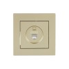 Розетка компьютерная 1-м СП Vesna механизм титан LEZARD 742-3788-139