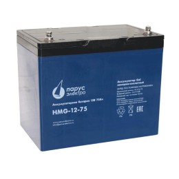 Батарея аккумуляторная HMG-12-75 гелевая 12В/75А.ч ПарусЭлектро HMG-12-75