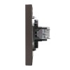 Розетка компьютерная СП STRONG MIELE RJ45 кат.6 графит Kranz KR-78-0724-6