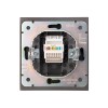 Розетка компьютерная СП STRONG MIELE RJ45 кат.6 графит Kranz KR-78-0724-6