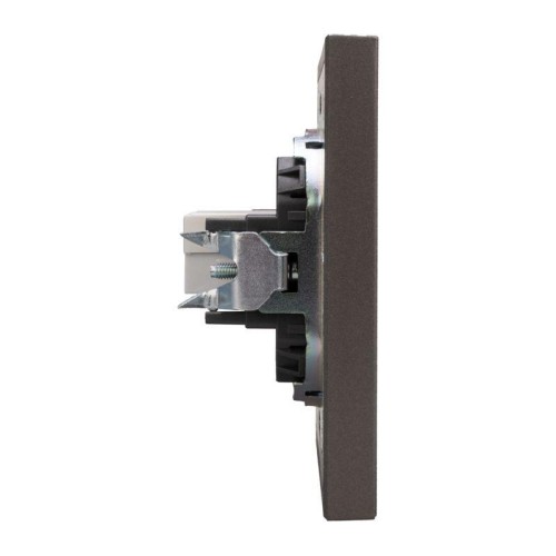 Розетка компьютерная СП STRONG MIELE RJ45 кат.6 графит Kranz KR-78-0724-6
