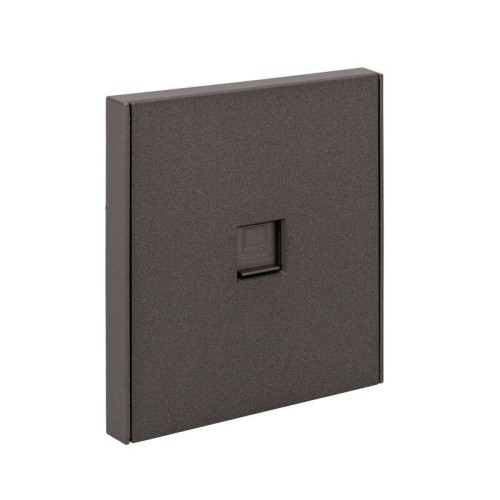 Розетка компьютерная СП STRONG MIELE RJ45 кат.6 графит Kranz KR-78-0724-6