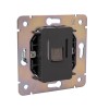 Розетка компьютерная СП STRONG MIELE RJ45 кат.6 графит Kranz KR-78-0724-6
