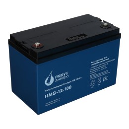 Батарея аккумуляторная HMG-12-100 гелевая 12В/100А.ч ПарусЭлектро HMG-12-100