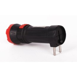 Фонарь аккумуляторный LED3849 1 LED 2 режима 220В аккум. SLA пластик черн. Ultraflash 14931