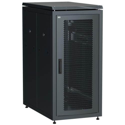 Шкаф сетевой 19дюйм LINEA N 28U 600х1000мм перфорированные двери черн. ITK LN05-28U61-PP