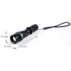 Фонарь аккумуляторный E142 CREE 3Вт фокус 3 режима 220В пластик. черн. (бокс) Ultraflash 12187
