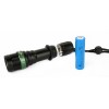 Фонарь аккумуляторный E142 CREE 3Вт фокус 3 режима 220В пластик. черн. (бокс) Ultraflash 12187