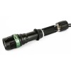 Фонарь аккумуляторный E142 CREE 3Вт фокус 3 режима 220В пластик. черн. (бокс) Ultraflash 12187