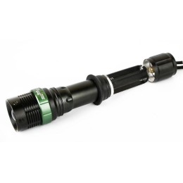 Фонарь аккумуляторный E142 CREE 3Вт фокус 3 режима 220В пластик. черн. (бокс) Ultraflash 12187