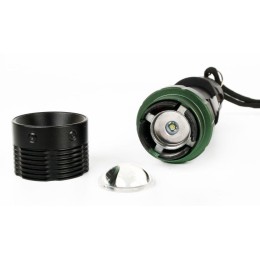 Фонарь аккумуляторный E142 CREE 3Вт фокус 3 режима 220В пластик. черн. (бокс) Ultraflash 12187