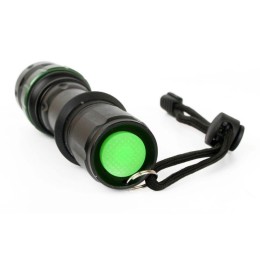 Фонарь аккумуляторный E142 CREE 3Вт фокус 3 режима 220В пластик. черн. (бокс) Ultraflash 12187