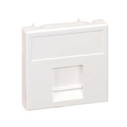 Адаптер на 1 RJ45 коннектор CJ545U(FM); CJ546U(FM) защ. шторки 45х45мм алюм. Simon Connect K76-8