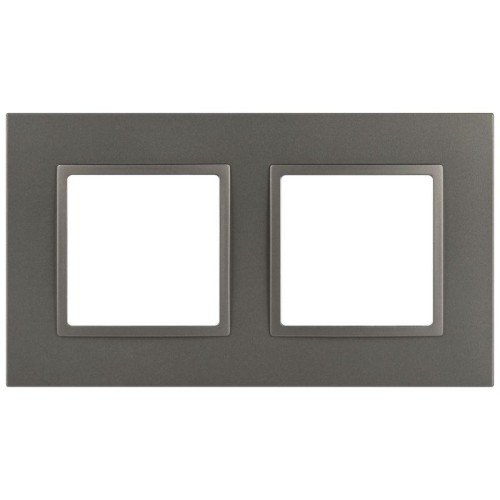 Рамка 2-м Elegance 14-5012-16 Classic для розеток и выключателей титан Эра Б0065825