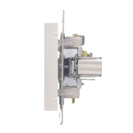 Розетка телевизионная оконечная TV 1-м СП Vesna механизм жемчуж./бел. перламутр LEZARD 742-3088-130