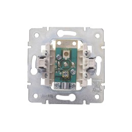 Розетка телевизионная оконечная TV 1-м СП Vesna механизм жемчуж./бел. перламутр LEZARD 742-3088-130