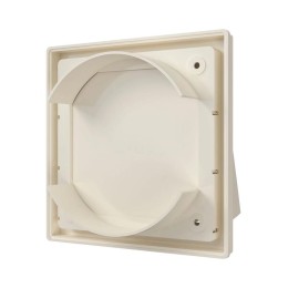 Выход стенной вытяжной с обратным клапаном 150х150 с фланцем D125 ASA ERA 1515К12.5ФВ Ivory
