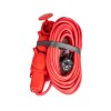 Удлинитель на каучуковой колодке 3х10м 16А IP44 250В 4кВт каучук КГ 3х2.5 красн. УХз16 Россия КОСМОС