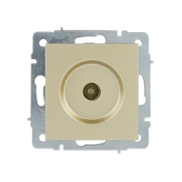 Розетка телевизионная оконечная TV 1-м СП Vesna механизм титан LEZARD 742-3788-130