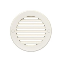 Решетка вентиляционная наружная круглая d136 с фланцем d100 ASA ERA 10РКН Ivory