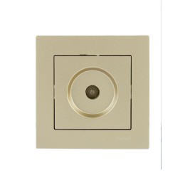 Розетка телевизионная проходная TV 1-м СП Vesna механизм титан LEZARD 742-3788-129