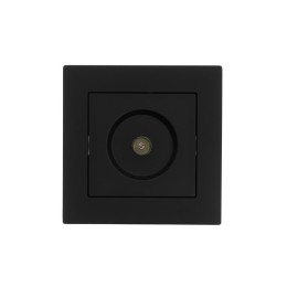 Розетка телевизионная проходная TV 1-м СП Vesna механизм черн. бархат LEZARD 742-4288-129