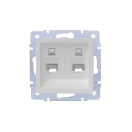 Розетка компьютерная 2-м СП Vesna механизм бел. LEZARD 742-0288-141