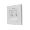 Розетка компьютерная 2-м СП Vesna механизм бел. LEZARD 742-0288-141